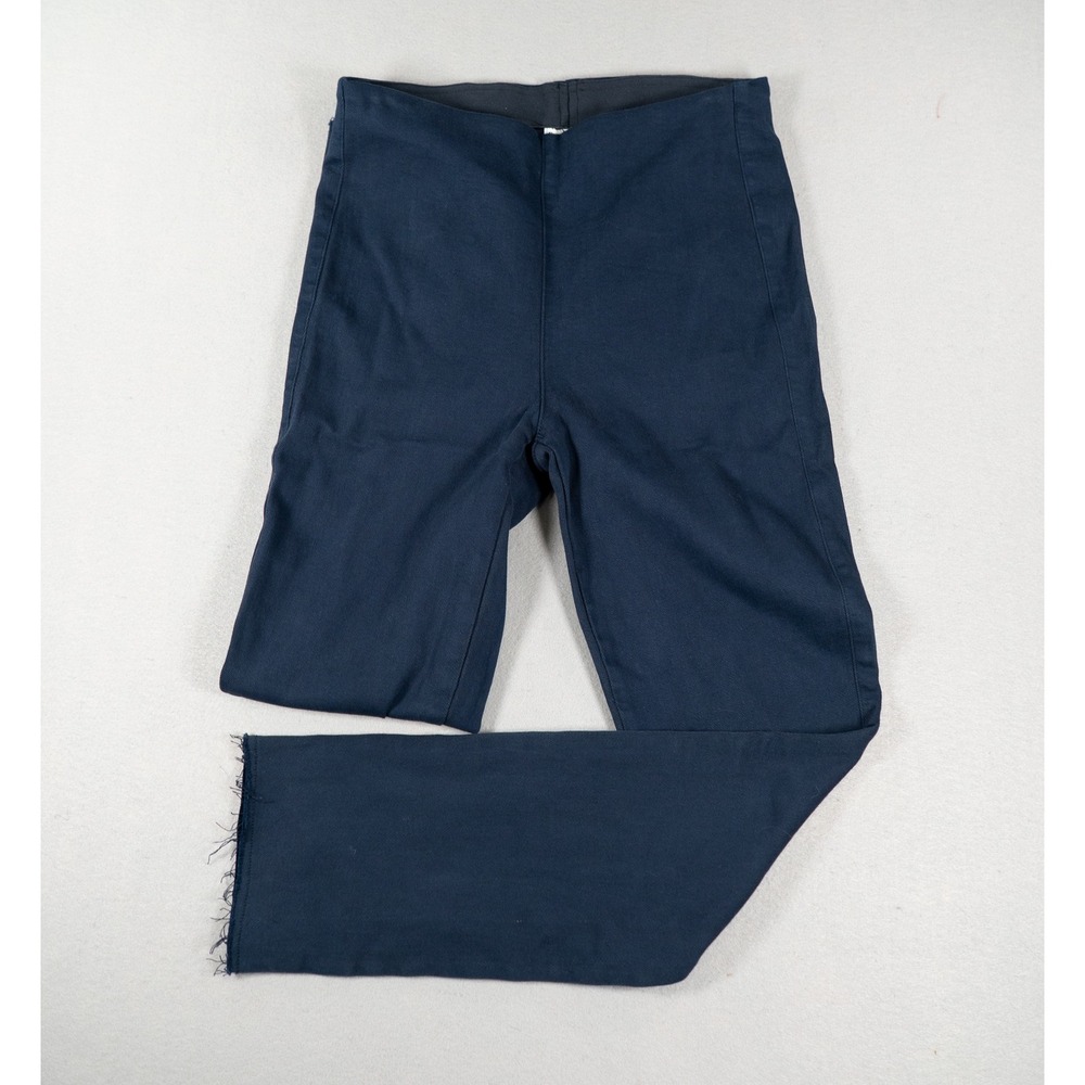 Frank & Eileen Womens Illusion 01 Slim Leg Raw Hem Navy Blue Pants Size 27